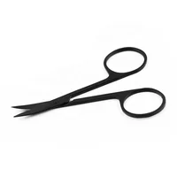 

Promotion Gift Curved Sharp Black Eyebrow Scissors