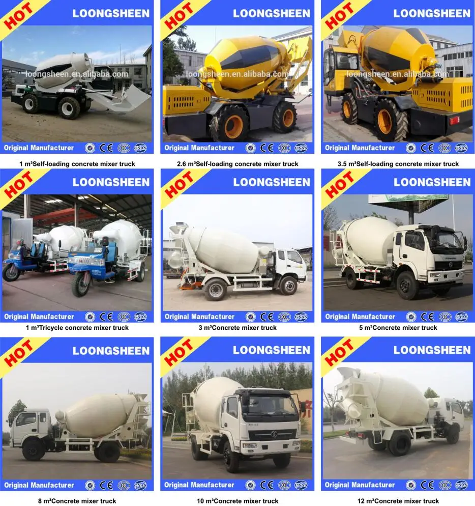 Auto Hecho Camión Hormigonera 4 M3 5 Cbm 6 M3 7 Cbm 8 Metros Cúbicos Buy Mezclador De Hormigón