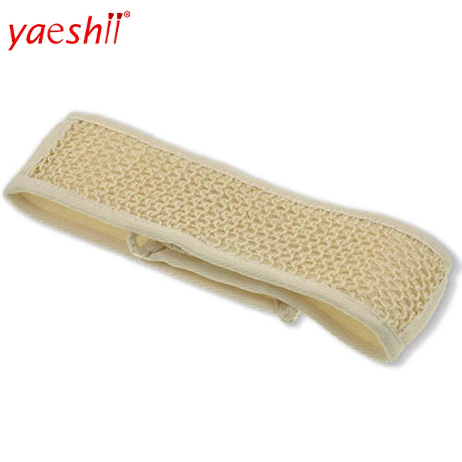 

Yaeshii Good Quality Back Strap Bath Shower Body Scrubber Brush Sponge Towel Body Bath Brush, Beige