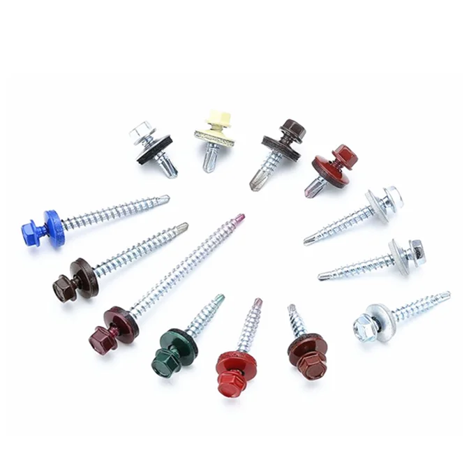 Colored Head Roofing Screw Sheet Metal Roofing Self Drilling Screw