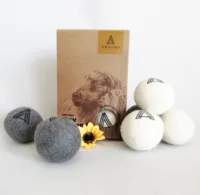 

arrivals 2019 Amazon top seller trending New zealand wool products xl 7cm wool Dryer Balls 6 pack cotton bag factory wholesale
