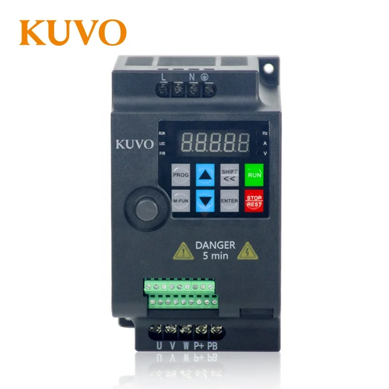 
230V Single Phase Input 1.5kw 2HP Mini VFD Variable Frequency Drive Inverter for Motor Speed Control 