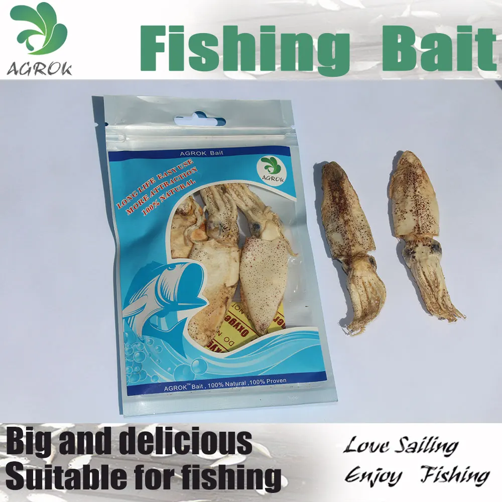 Agrok Hot Sale Fishing Bait Freeze Dried Squild Free Sample Soft