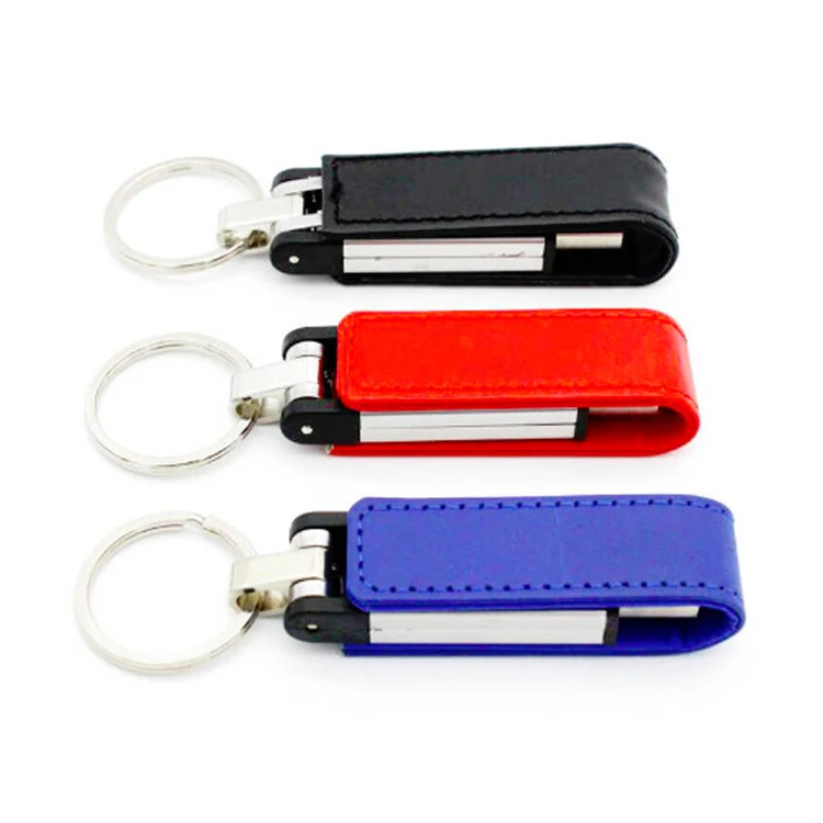 Factory Price Pen Drive Keychain USB Memory Stick 8GB 16GB 32GB 64GB 128GB Cheap Leather USB Flash Drive - ANKUX.COM