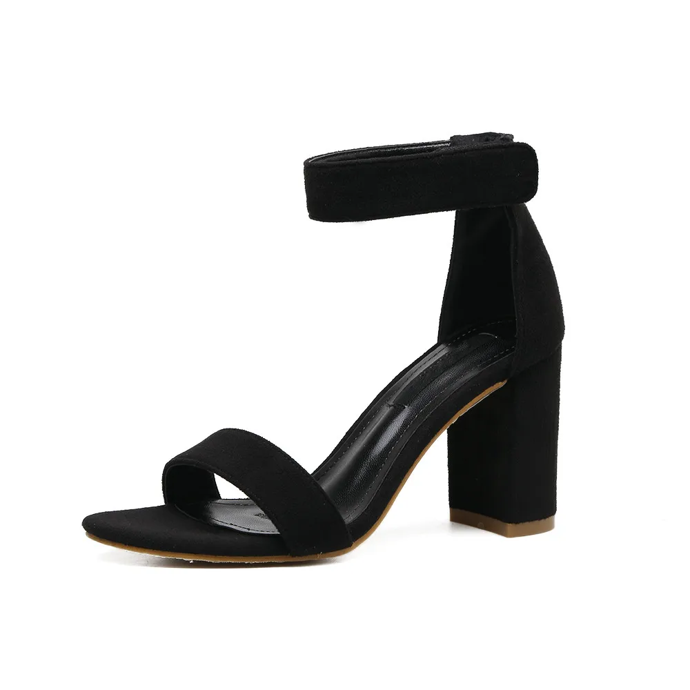 black heels thick