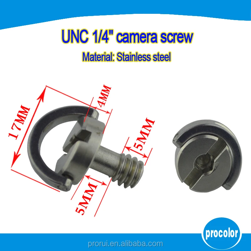 China Precision 1/4 Universal Camera Screw With Hex & Slotted And D