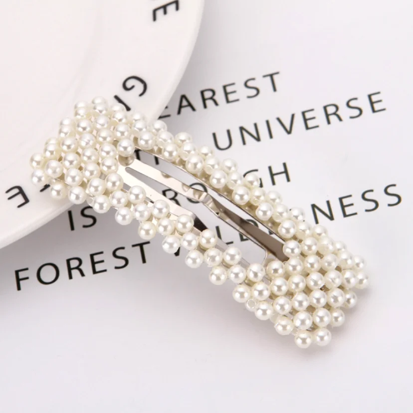 Hot Sell Korean Fashion Ins Pearl Hair Clip Handmade Pearl Hairclip ...