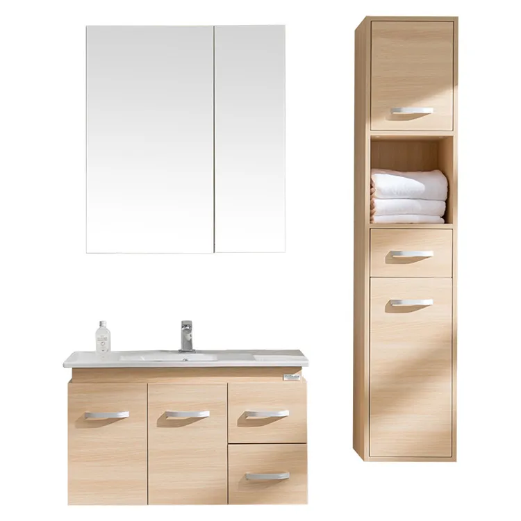 Solid Wood Modern Design Simple Bathroom Vanity Cabinet