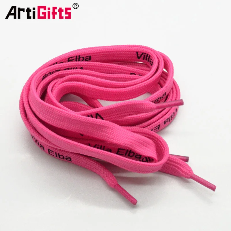 Printed Pink Color Ribbon Shoe Laces - Buy Color Shoe Laces,Ribbon Shoe ...