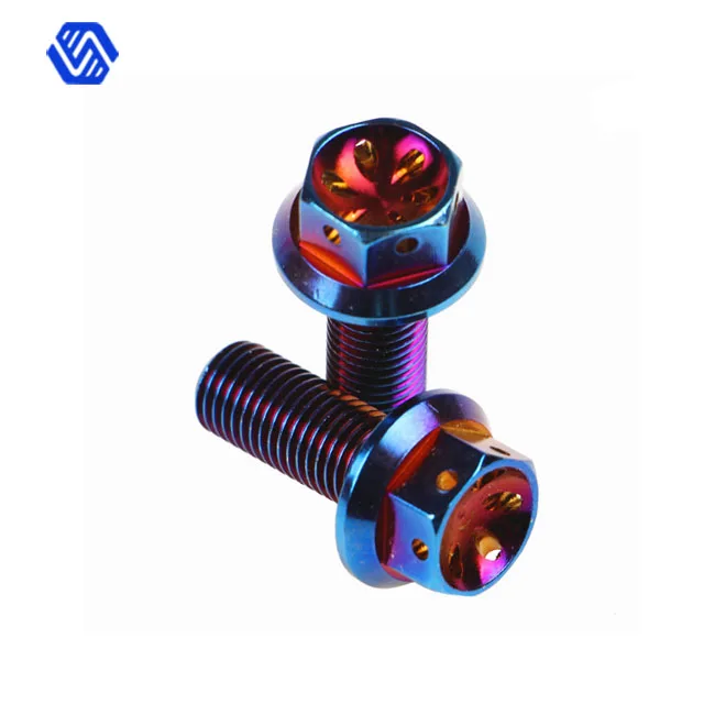 Aluminum Anodized Colorful Hexagonal Nut And Bolt With Flange Buy Nut