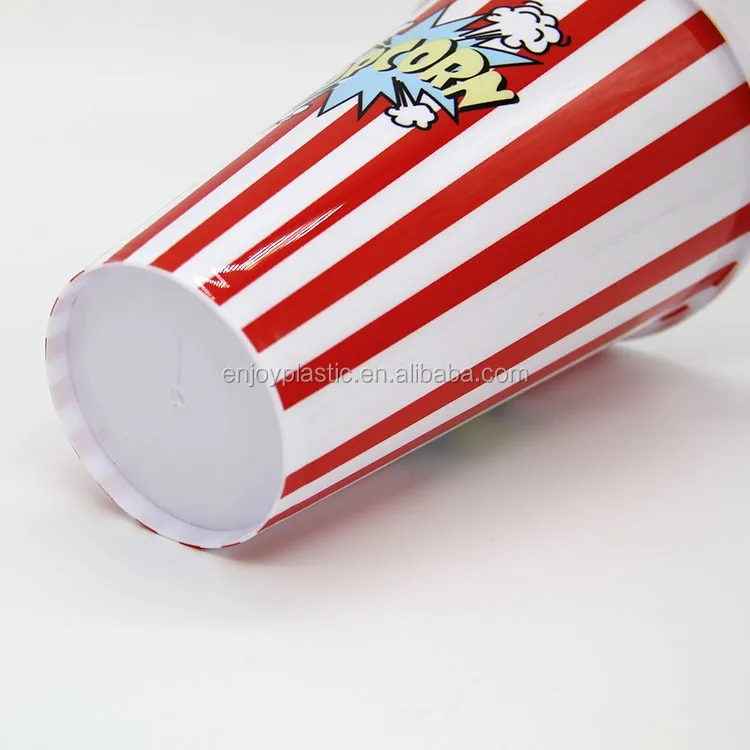 Reusable Pp Plastic Custom Popcorn Bucket Container 1l Buy Custom
