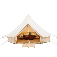 

5m canvas bell tent tepee military camping tents for camper