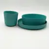 disposable creative bamboo fiber kids tableware for gift