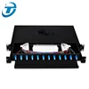 19" 1u sliding type 12 port fixed type lc duplex fiber optic patch panel