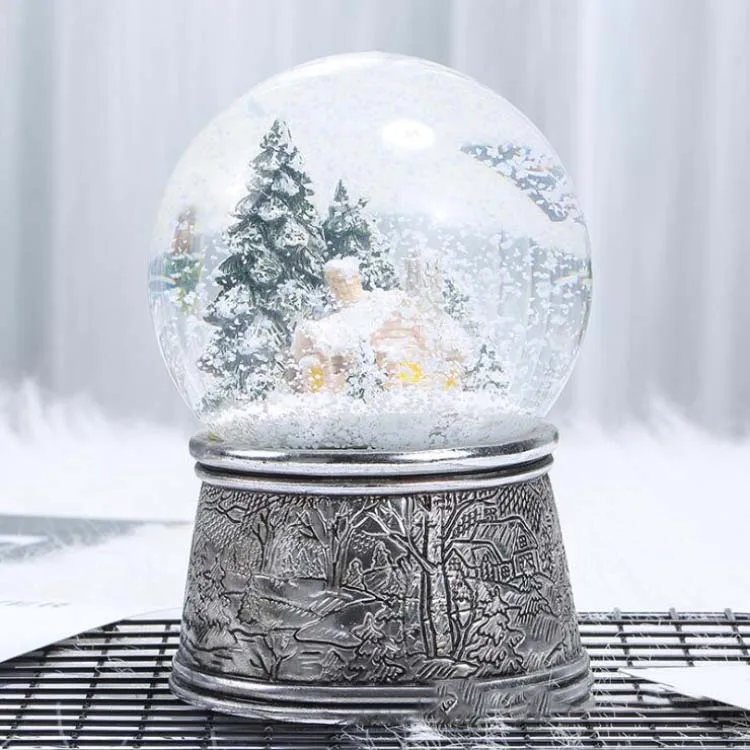 Что находится внутри снежного шара 2019 China Supplier Christmas Snowflake Santa Claus Water Snow Globe With Blowin