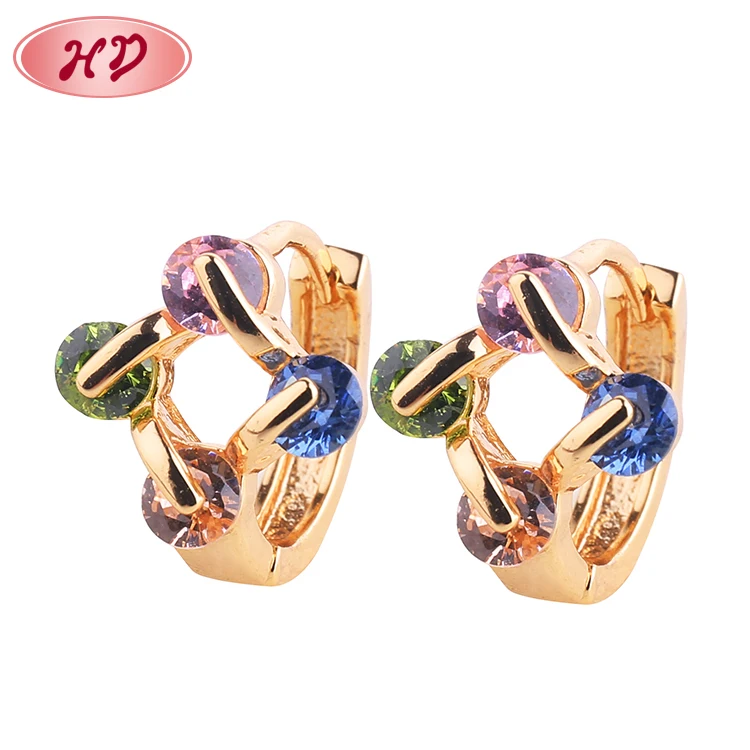 

Copper Alloy Latest Design Jhumke Earring Jewellery With Crystal