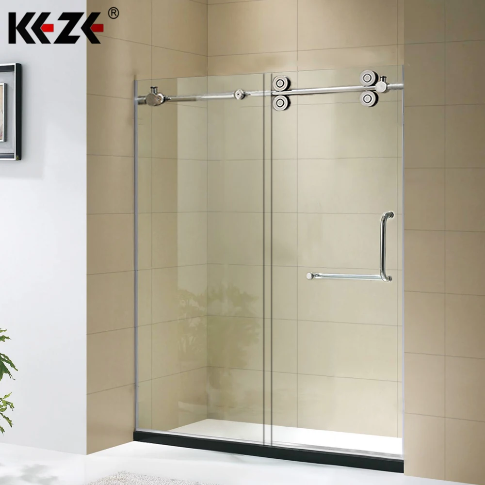 High Quality Prefabricated Hanging Roller Frameless Sliding Gl Shower Door High Quality Prefabricated Hanging Roller Frameless Sliding Gl Shower Door