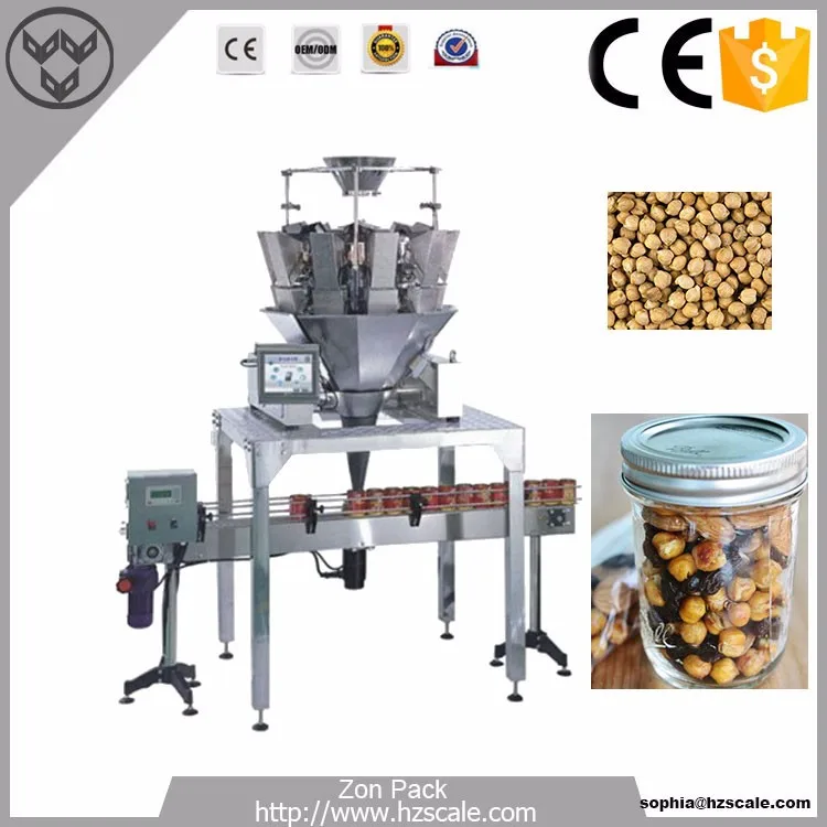 Automatic Canned Food Packaging Filling Machine For Snacks In Jars