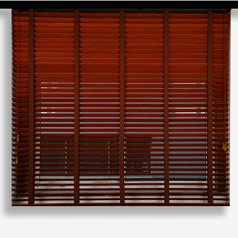 smart window covering louvre mini 50mm electric automatic Basswood wooden bamboo venetian paulownia blinds shades - ANKUX.COM