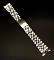 

Ready to ship Stainless Steel jubilee gold curve end 2 tone gold watch strap