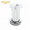 Sofa Hardware Furniture Chair Leg Risers With Black Rubber