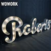 custom led joined up words sign marquee light rustic wall letters lamps