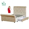 Free Sample Ashley Leather Platform Queen Size Sleigh Bed