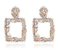 

Shihan SH1441 Luxury Square statement earrings for women rhinestone big earrings geometric earings fall costume jewelry