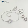 Top grade personalized styles lovely round fashion sliver set for party