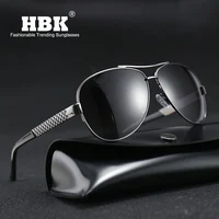 

HBK Men Cool Pilot Sunglasses New Fashion Polarized Sun Glasses Black Shades Eyewear For Outdoor Activity Men Women UV400 Oculos