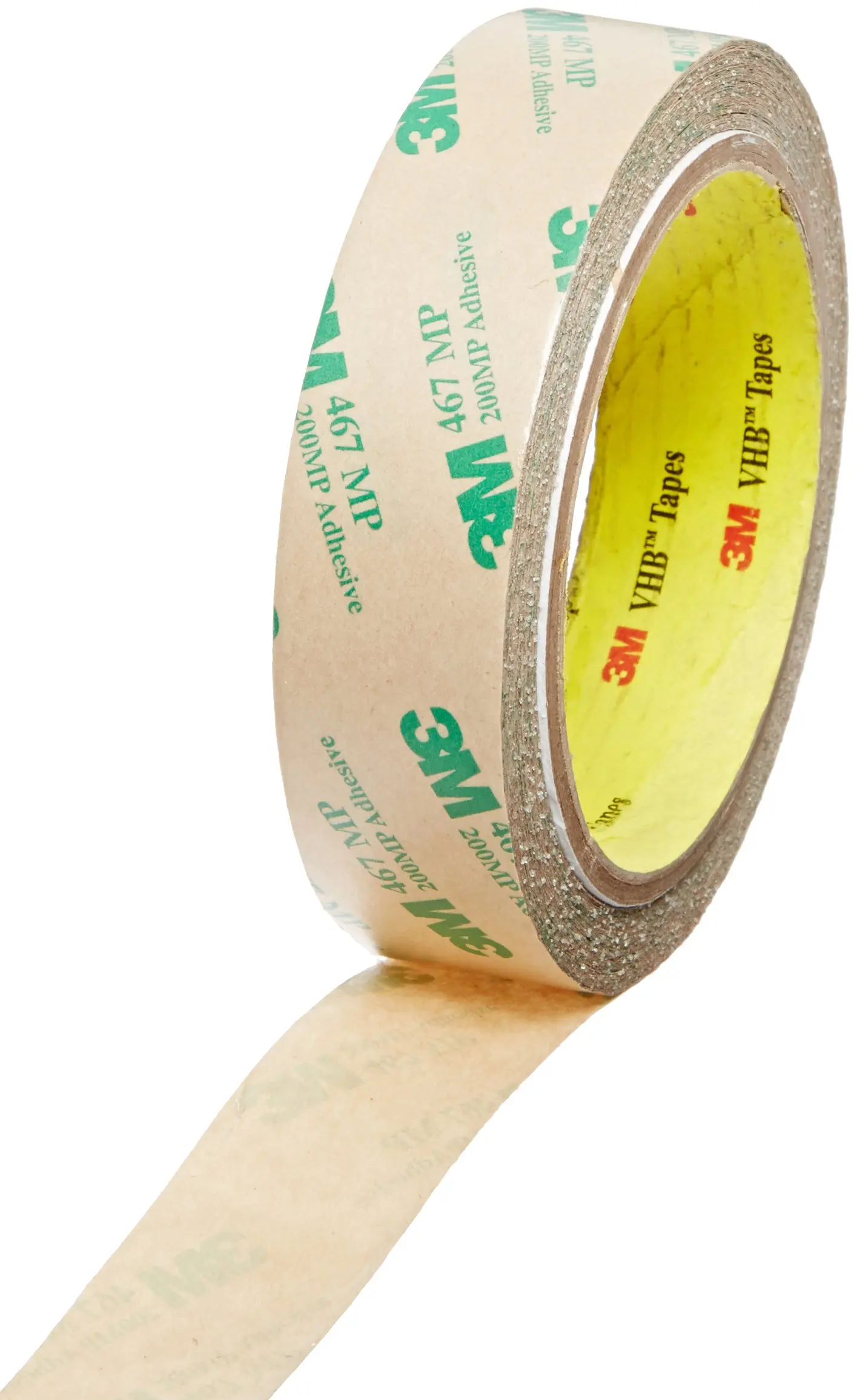 Adhesive Transfer Tape 1 roll 1 Width x 20yd Length 3M 467MP Clear