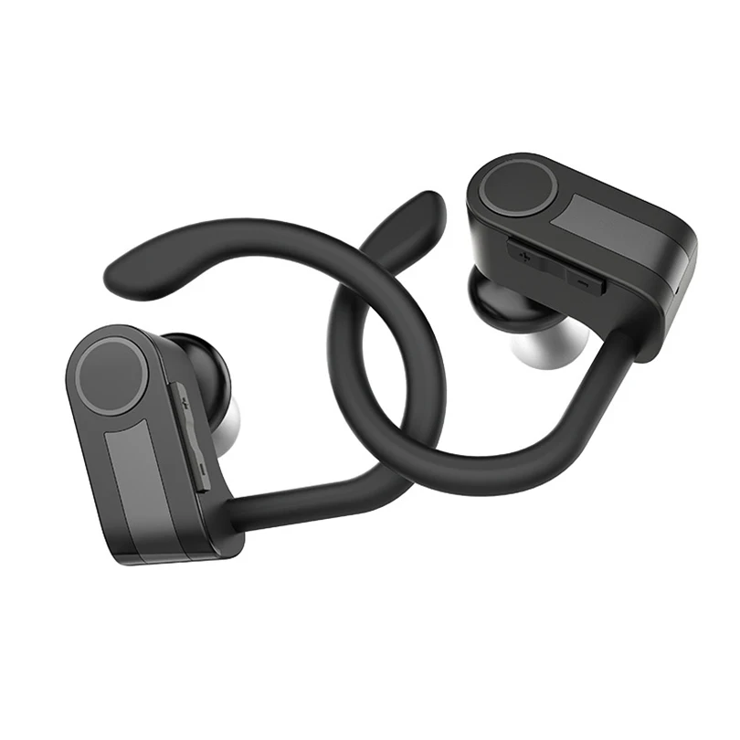 TWS True Wireless sports Bluetooth headset running hanging ear universal stereo Earphone Waterproof earpiece