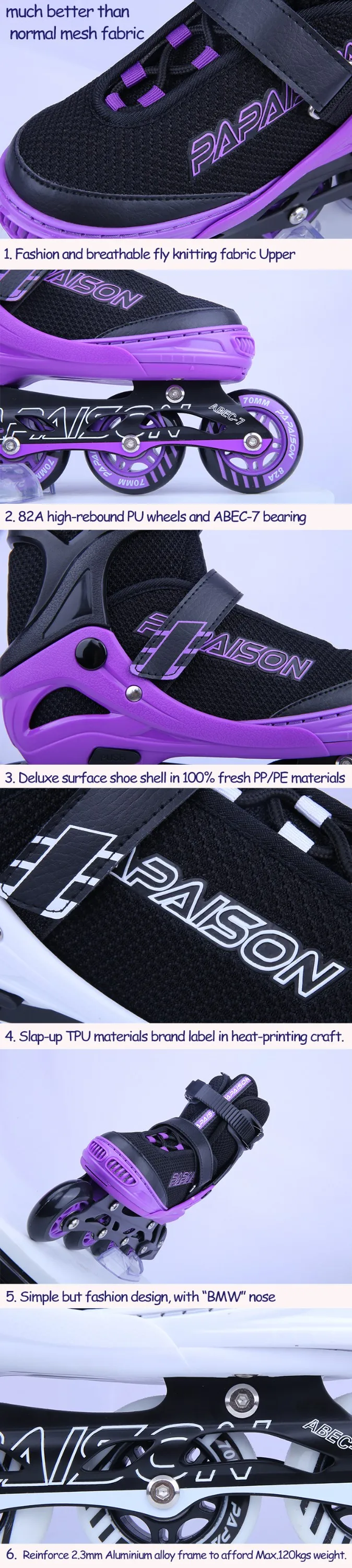 Papaison 2018 New Arrival Unisex City Run Fashion Adjustable Inline