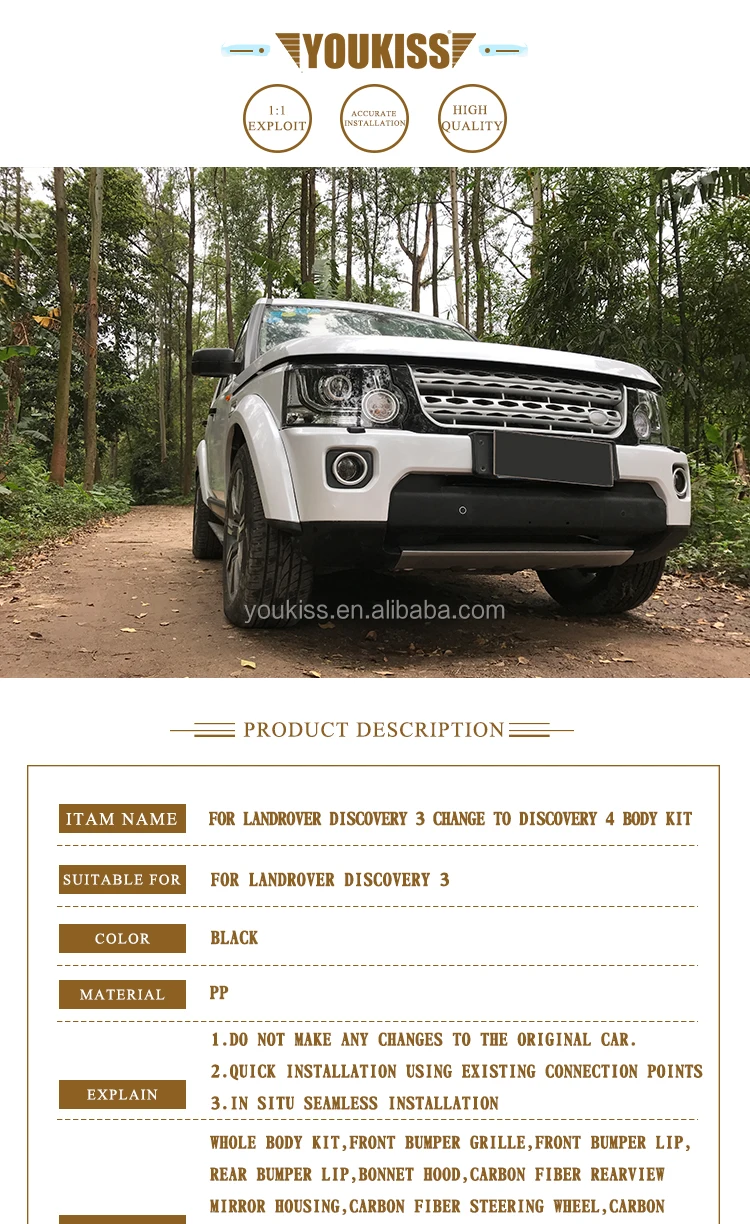 High Quality For Landrover Discovery 3 Change To Discovery 4 Body Kit Buy High Quality Body