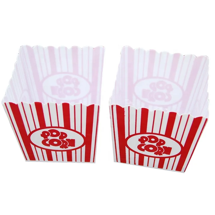 Reusable 750ml Plastic Popcorn Cups Custom Printed Mini Popcorn Bucket
