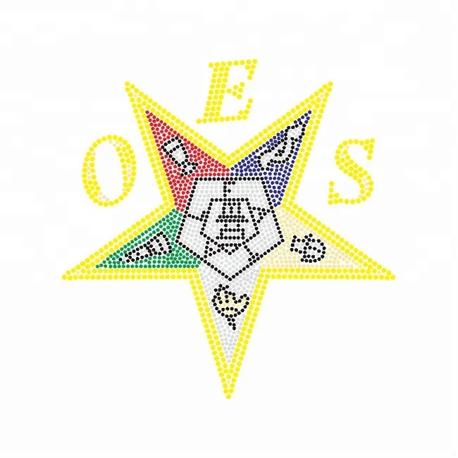 

Bling OES Star rhinestone iron on transfers, As motif show