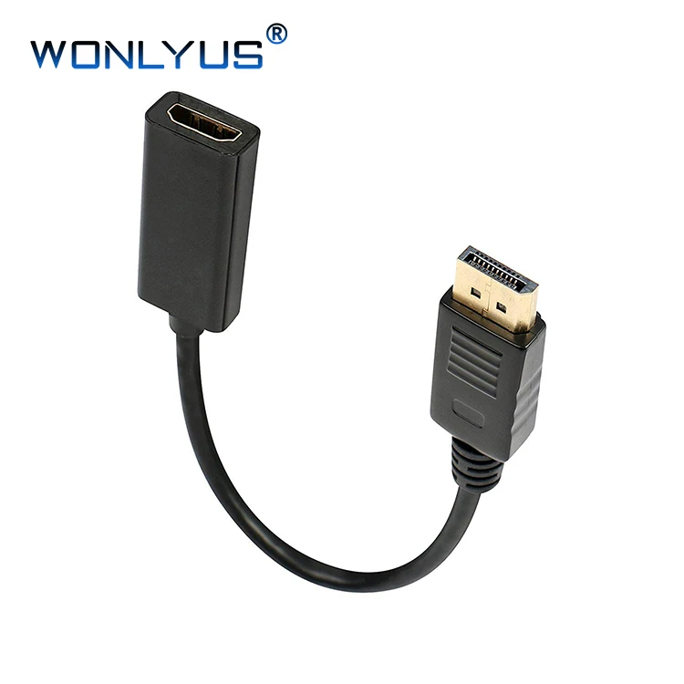 4k* 2k DisplayPort to HDMI Adapter cable DP Male to hdmi Female converter for DisplayPort Enabled Desktop - ANKUX.COM