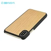 Natural cherry wood dongguan mobile phone cover, shell for iphone x wood cover