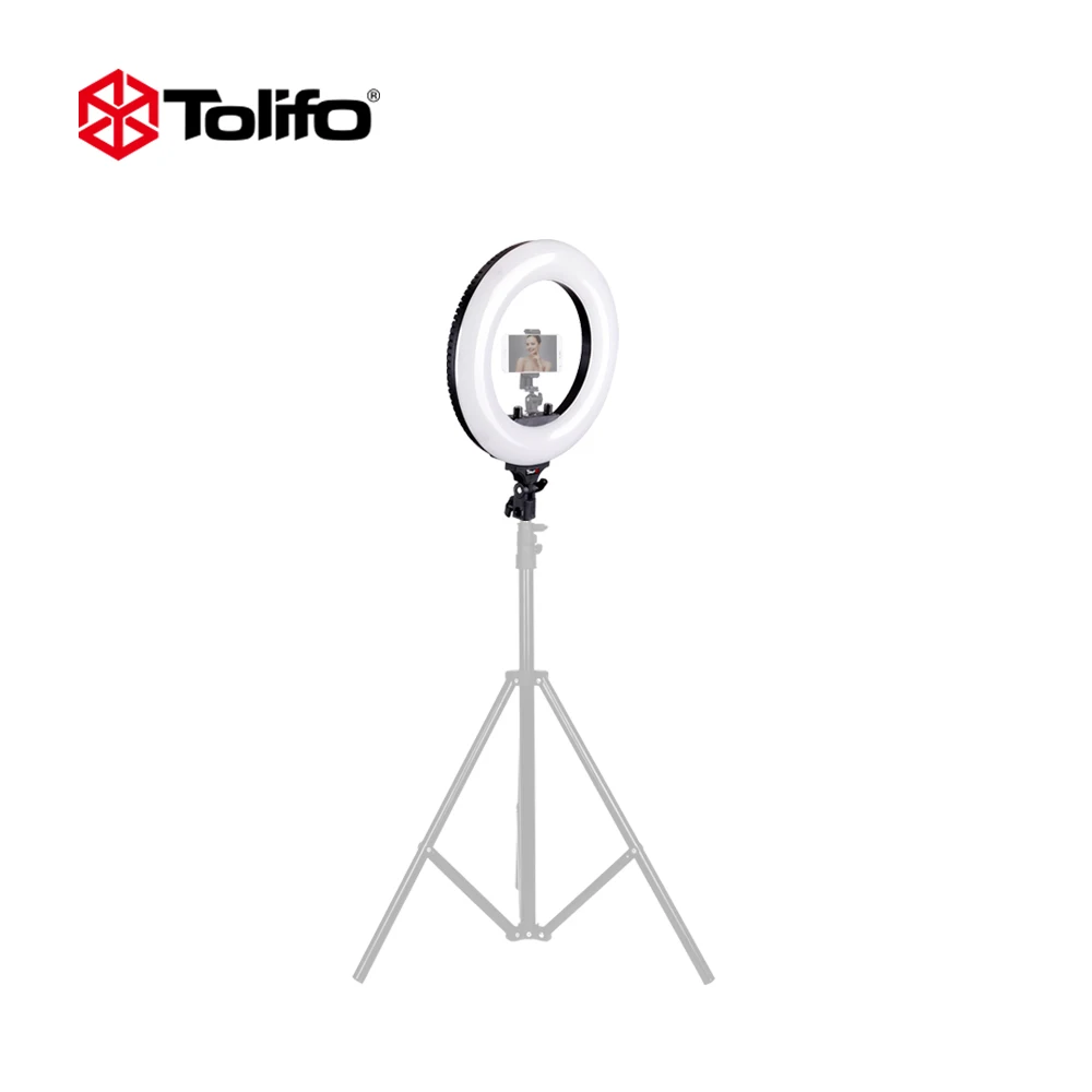 

Tolifo Falcon Eyes 14 Inches 3200-5600K LED Selfie Ring Light with Carry Bag