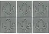 Antique gray tile wall