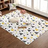 Europe Style Triangle Printed Cotton Quilted Anti Slip Floor Mat