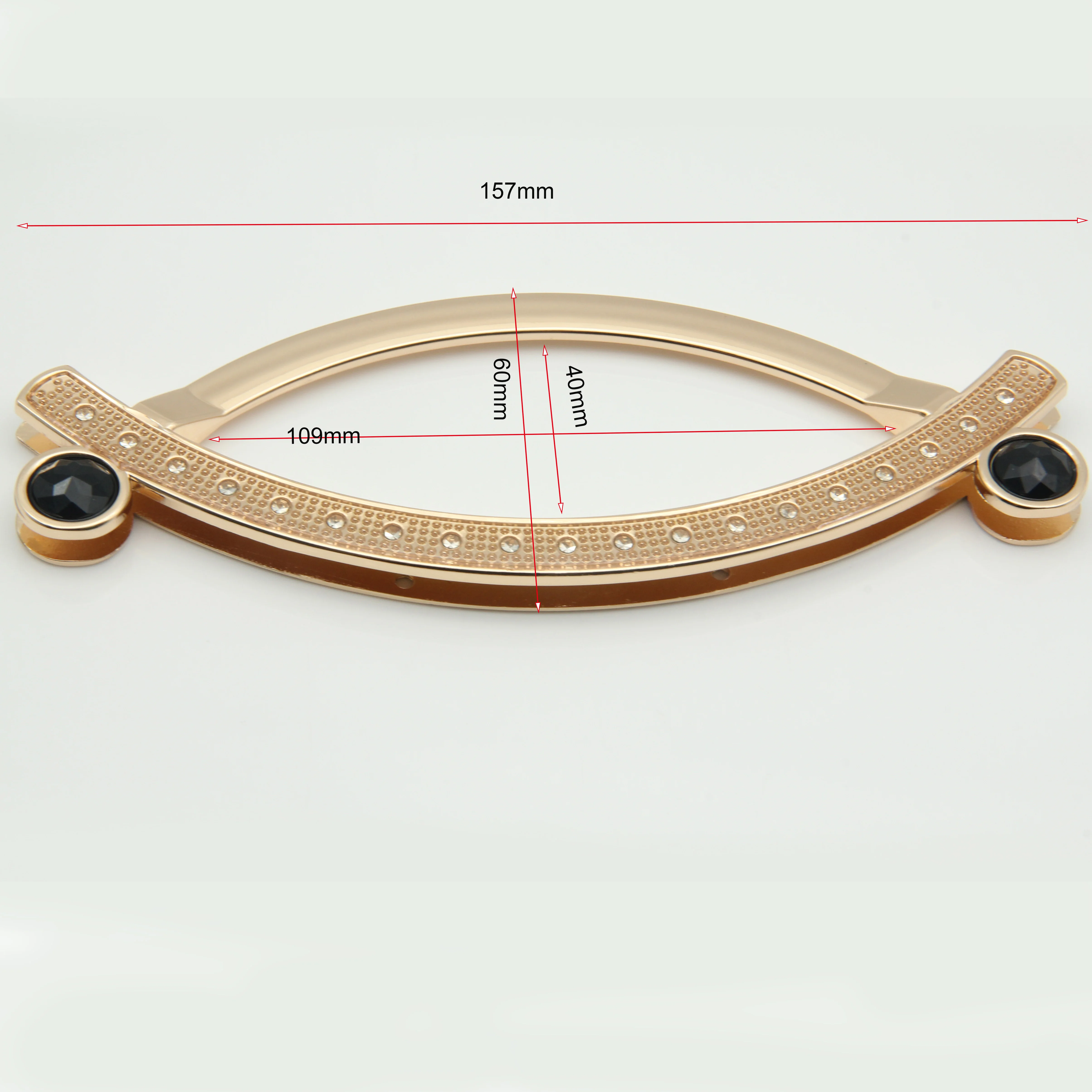 Fancy Good Quality Women Bag Hardware Accessories Metal Bag Handles For