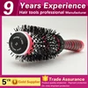 Free sample soft rubber handle nylon ceramic hair brush
