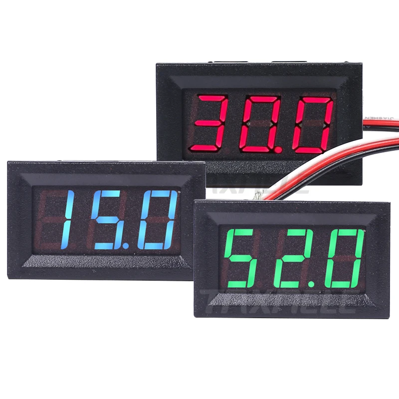DC 0-100V Voltmeter 0.56" LED 3 Wire Yellow Display Digital Voltage Meter Volt S DC 0-100V Voltmeter 0.56" LED 3 Wire Yellow Display Digital Voltage Meter Volt S