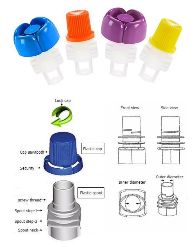 Brown Corner Spout Bag / White Matte Stand Up Liquid Soap Packaging Pouch With Spout