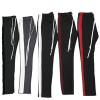 

Low MOQ Wholesale Mens Slim Fit Stripe Blank Track Pants