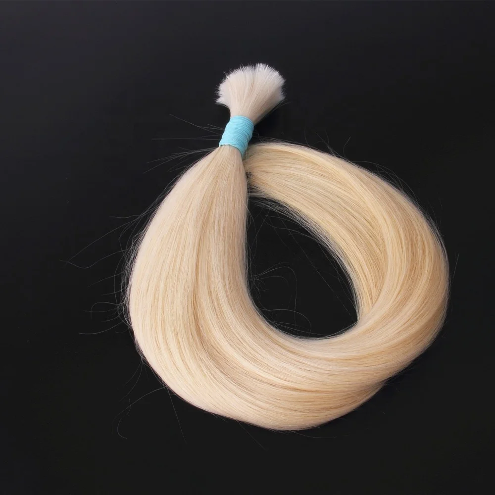 

Wholesale human hair extensions russian slavic hair virgin #613 blonde hair bundles, Any color is accetable