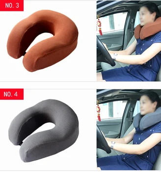 U Shape Car Seat Neck Pillow Made Of Memory Foam For Travelling