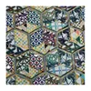 Multi Color Embroidery Design Colorful Cube Pattern Embroidery Tulle Garment Fabric