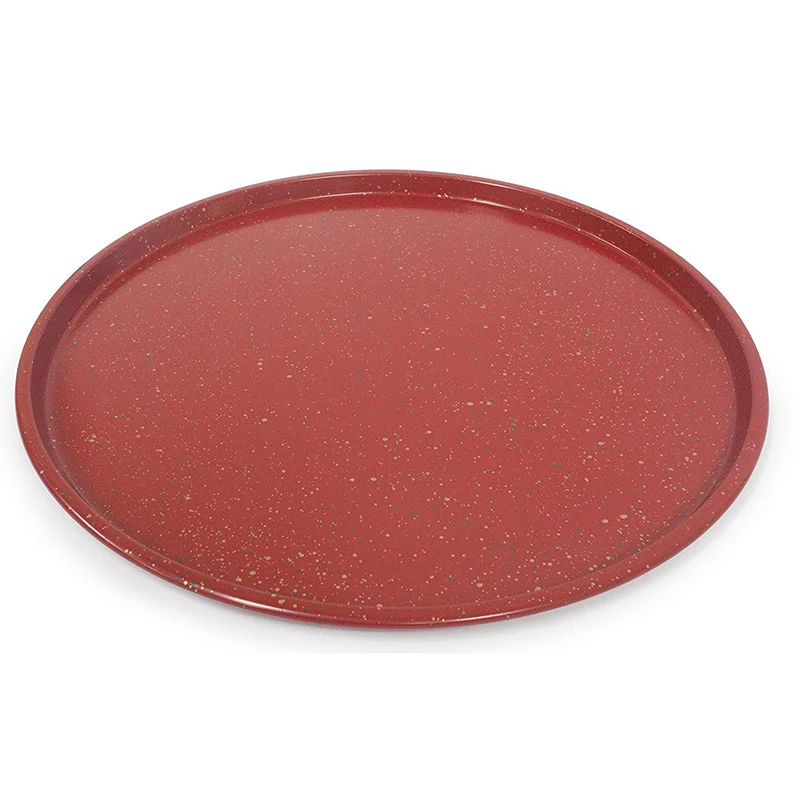 12" Red Granite Pizza Pan Nonstick Ceramic Coating Bakeware For Kitchen